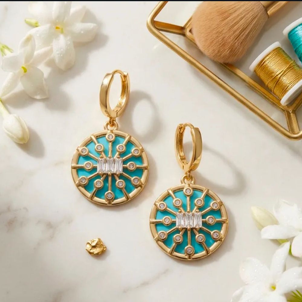 Aqua Earrings