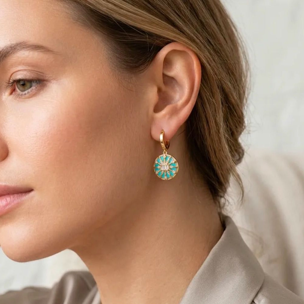 Aqua Earrings